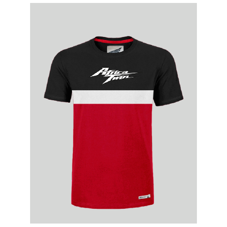 CAMISETA NEGRA Y ROJA HONDA