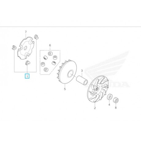 JUEGO GUIAS VARIADOR VISION 110 (NSC110) 2021-