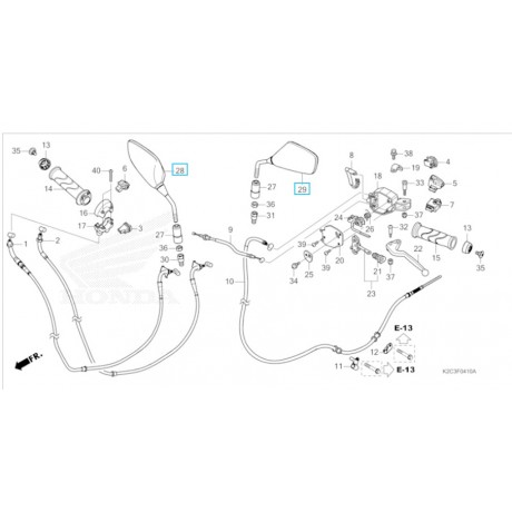 RETROVISOR DCHO VISION 110 (NSC110) 2021-