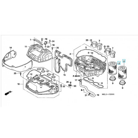 FILTRO DE AIRE CBR1000